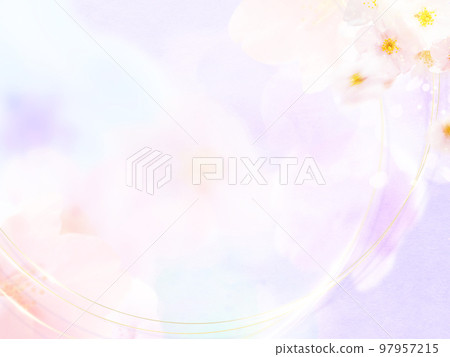 bright cherry blossom background 97957215