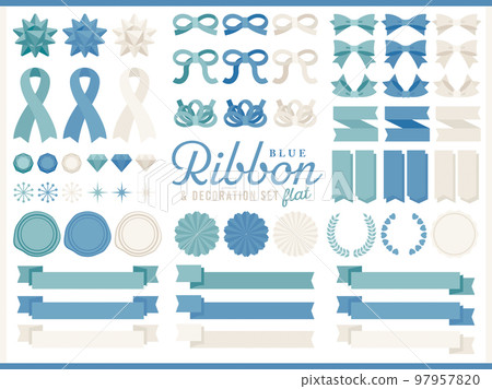 Ribbon set_blue flat 157 Ribbon set_blue flat 157 97957820