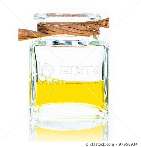 Glass bottles for cosmetics, natural medicine , essential oils or other liquids isolated on white background. Glass bottles for cosmetics, natural medicine , essential oils or other liquids isolated on white background. 97958934