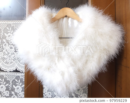 成人禮羽毛披肩 Furisode 日本配飾 97959229