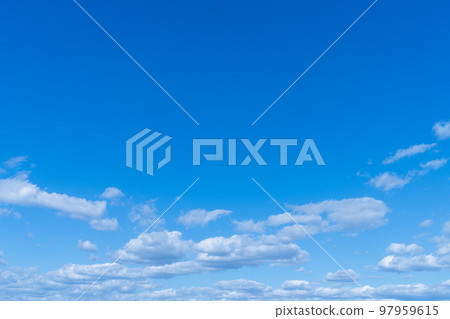 Blue sky / white clouds 97959615