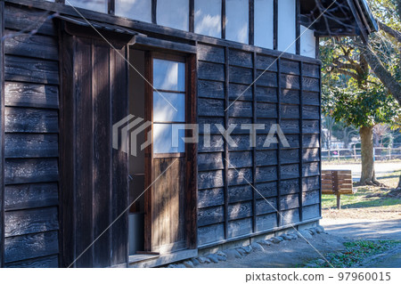 Plate wall of old houses 97960015