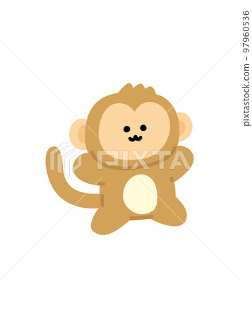 快樂而充滿活力的猴子 Yurukawa 97960536