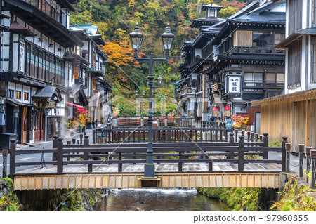 Yamagata Prefecture Ginzan Onsen in Autumn Yamagata Prefecture Ginzan Onsen in Autumn 97960855