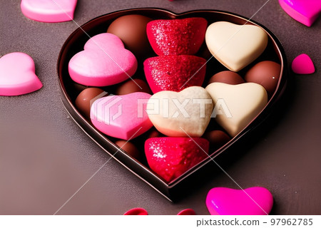 valentine chocolate 97962785