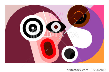 four portraits of people talking on the phone 97962865