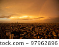 Morning glow and rainbow 97962896
