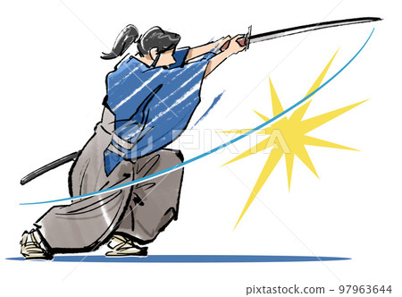 Cut in two - sword flash 97963644