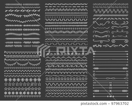 Hand Drawn Dividers 97963702