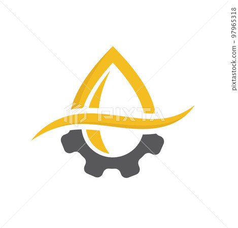 gear lubrication oil vector icon concept design gear lubrication oil vector icon concept design 97965318