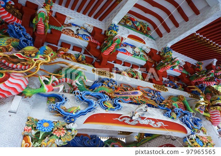 三峰神社，秩父的三個神社，禮拜堂，塗漆 97965565