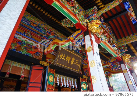 三峰神社，秩父的三個神社，禮拜堂，塗漆 97965575