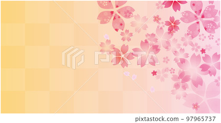 櫻花春天花瓣背景 97965737
