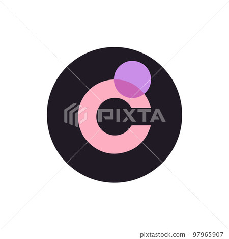 Chromia (CHR) coin icon isolated on white background. 97965907