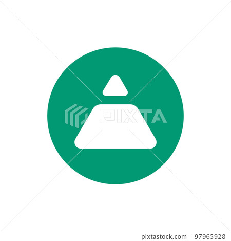 Fei USD (FEI) coin icon isolated on white background. Fei USD (FEI) coin icon isolated on white background. 97965928
