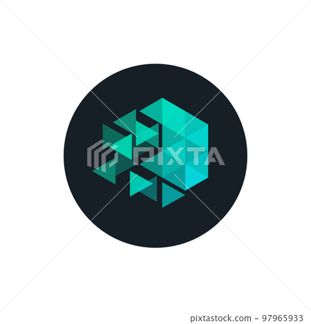 IoTeX (IOTX) icon isolated on white background. 97965933