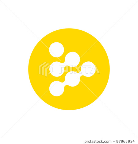 iExec RLC coin icon isolated on white background. iExec RLC coin icon isolated on white background. 97965954