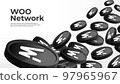 WOO Network (WOO) cryptocurrency concept banner background. 97965967