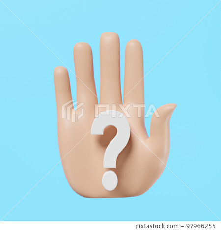 White question mark 3D stock illustration. Illustration of mark