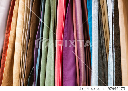 different types of curtains and fabrics hanging different types of curtains and fabrics hanging 97966475