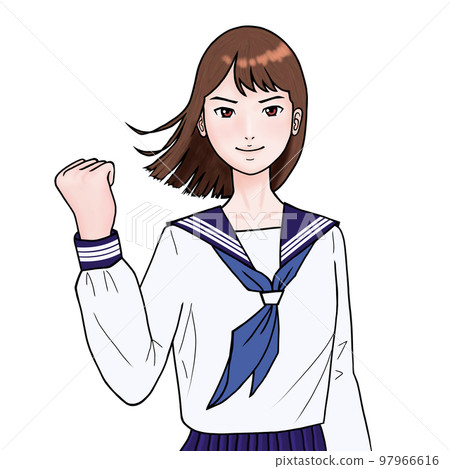 School girls high school guts pose 97966616