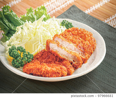 創意料理炸豬排料理形象 創意料理炸豬排料理形象 97966681