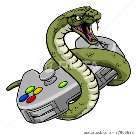 Snake Gamer Video Game Animal Sports Team Mascot 97966688