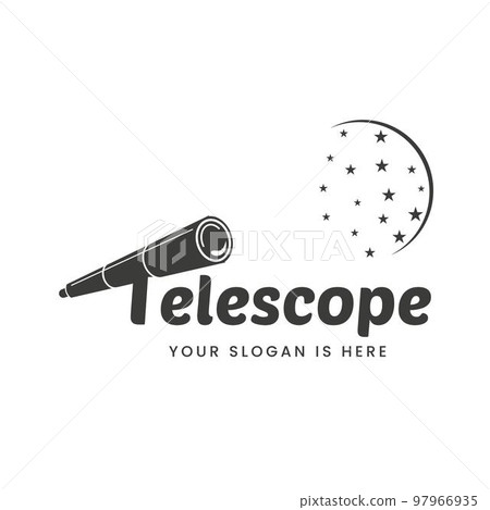 Telescope logo on letter T vector star.word sign logo,symbol,design template 97966935