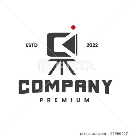 Creative logo video recording letter C ,video icon. video camera vector. Player symbol 97966937