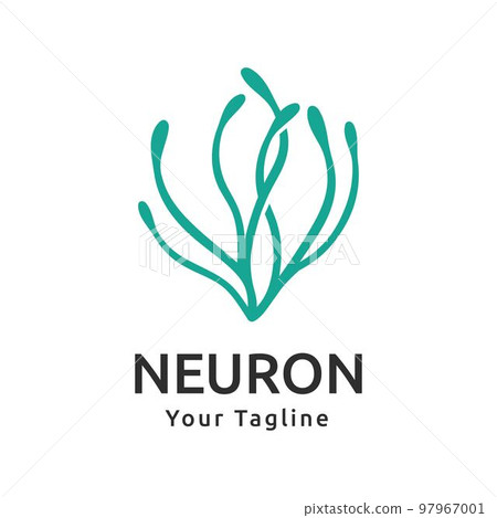 Neuron design illustration logo, Seaweed Concept vector, symbol, template Neuron design illustration logo, Seaweed Concept vector, symbol, template 97967001