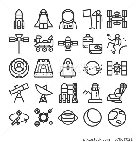 空間發展圖標集 空間發展圖標集 97968021