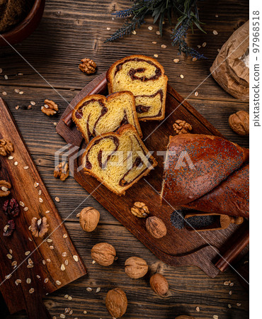 Brioche style sweet loaf 97968518