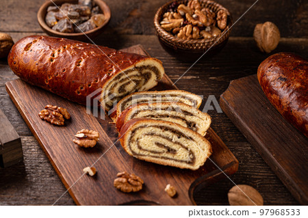 Delicious walnut rolls 97968533