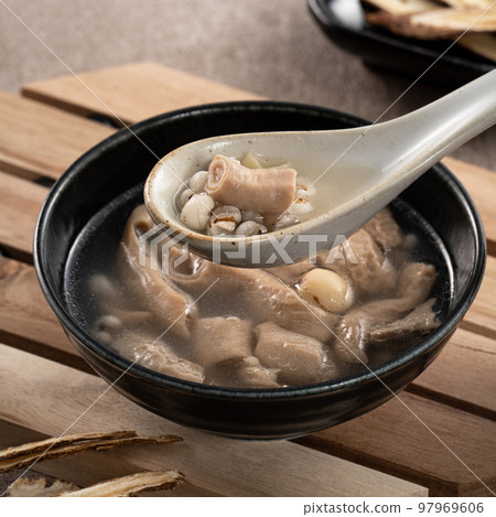 台灣 小吃 食物 四神湯 四臣湯 Taiwan four herb soup モツ入り薬膳スープ 台灣 小吃 食物 四神湯 四臣湯 Taiwan four herb soup モツ入り薬膳スープ 97969606