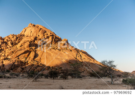 The Spitzkoppe area around sunset The Spitzkoppe area around sunset 97969692