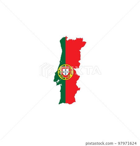 Portugal map icon 97971624