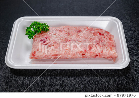 Tuna tataki on black background 97971970