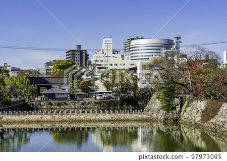 岡山城導引橋(內下間橋)岡山縣岡山市 岡山城導引橋(內下間橋)岡山縣岡山市 97973095