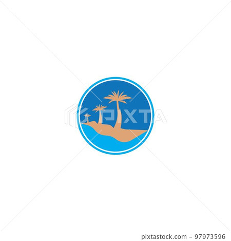 Palm tree icon 97973596
