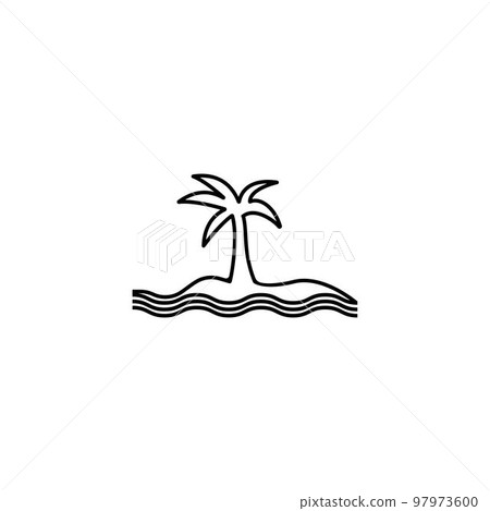 Palm tree icon Palm tree icon 97973600