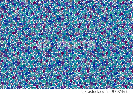 白色背景上略帶暗藍色和紫色的隨機細圓點的無縫圖案 97974631
