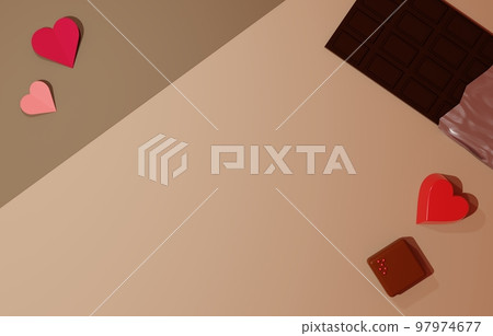 3D Material_Valentine Chocolate 3D Material_Valentine Chocolate 97974677
