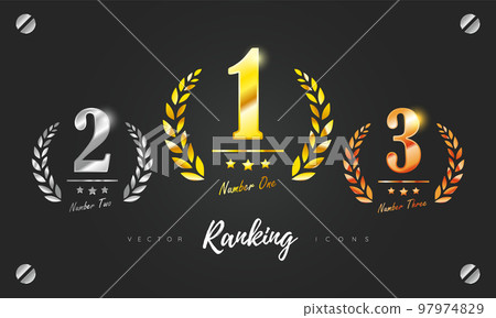 Ranking title icon vector illustration 97974829