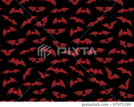 The bats is flying. Vector drawing The bats is flying. Vector drawing 97975299