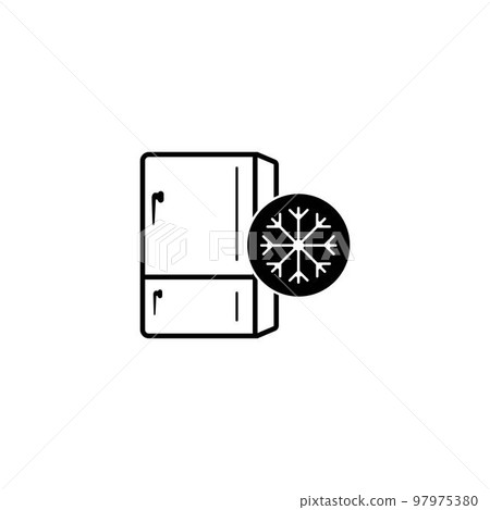 Refrigerator icon 97975380