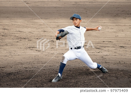 Left-handed pitcher (junior high school baseball) 97975409