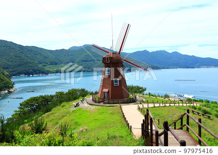 Wind Hill, Geoje Island, Windmill, Hill, Garden, Beach, Mountain, Wind, 97975416