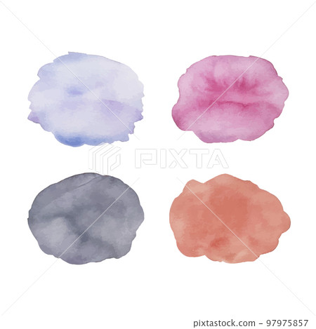 Watercolor circles for design. Watercolor spots set Watercolor circles for design. Watercolor spots set 97975857
