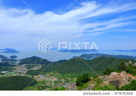 Hallyeohaesang National Park, Hallyeo Waterway Observation Cable Car, Tongyeong Cable Car, National Park, Observatory, Hallyeohaesang National Park, Hallyeo Waterway Observation Cable Car, Tongyeong Cable Car, National Park, Observatory, 97976369