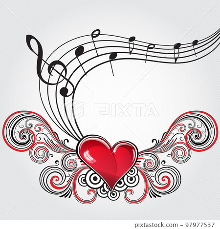 Grunge music heart Grunge music heart 97977537